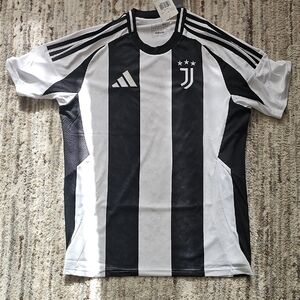 Juventus Adidas Black and White Men's Jersey